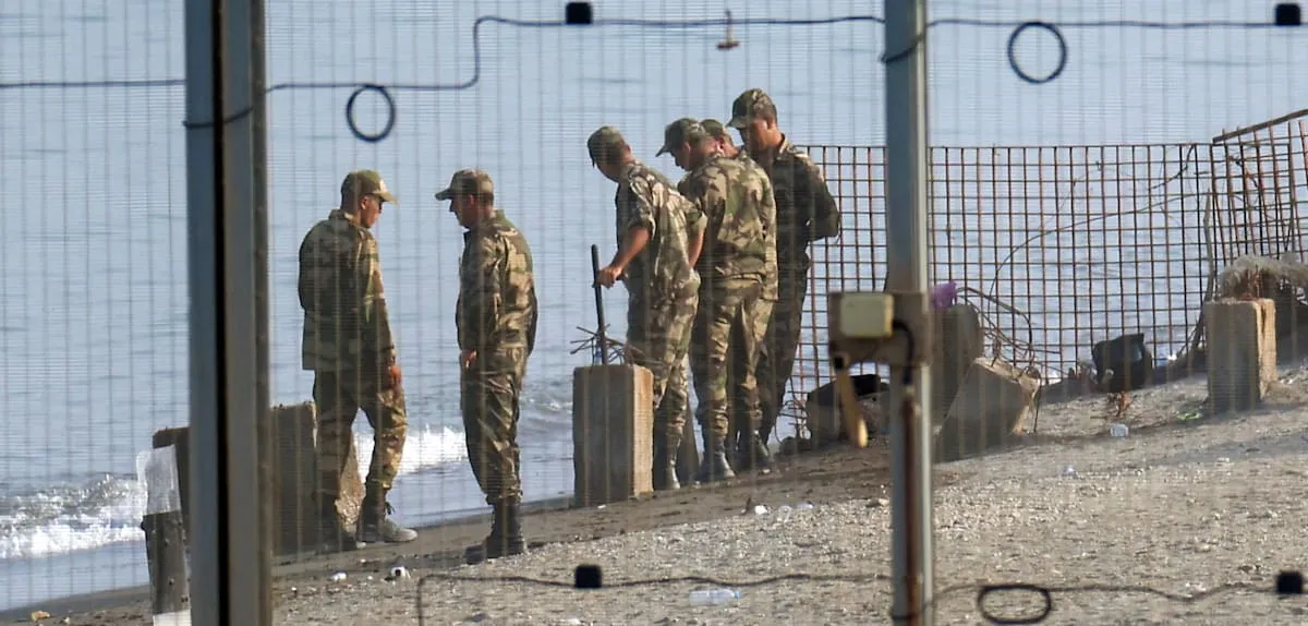 Ceuta on High Alert: Soldiers Secure Beaches, Barbed Wire Reinforces Borders