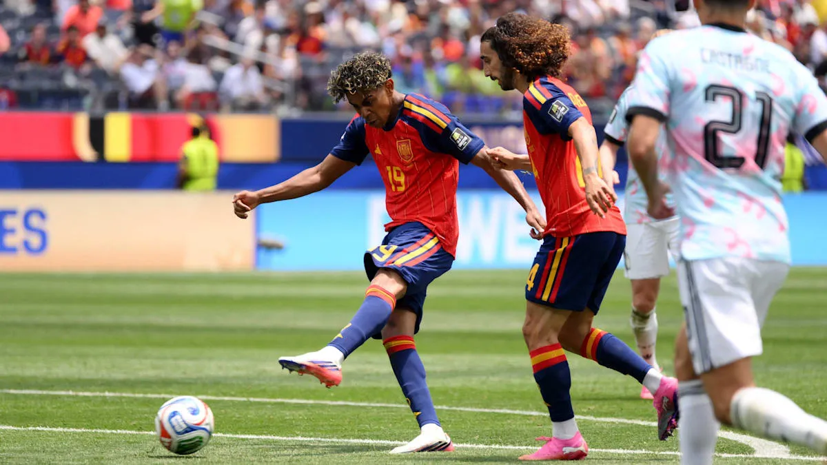 Yamal's Magic Shakes Belgium Defense, Spain's Second Goal Missed