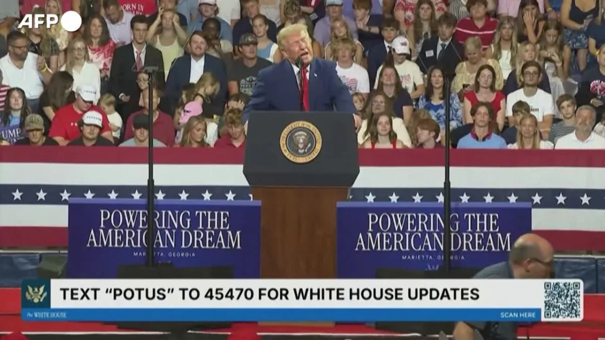 Viral in Georgia: Campaign Attendee Mimics Donald Trump, Sparks Online Frenzy