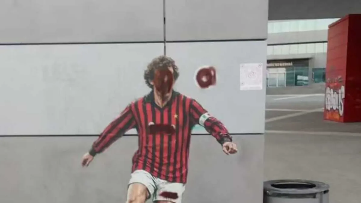 Vandalisme Cederai Memori Baresi: Mural Legenda Milan Tercoreng Dua Bulan Wafat