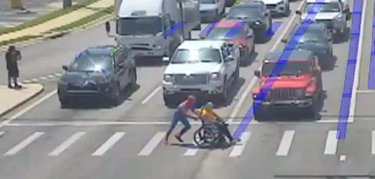 Mysterious 'Spider-Man' Hero Rescues Wheelchair User From Certain Death