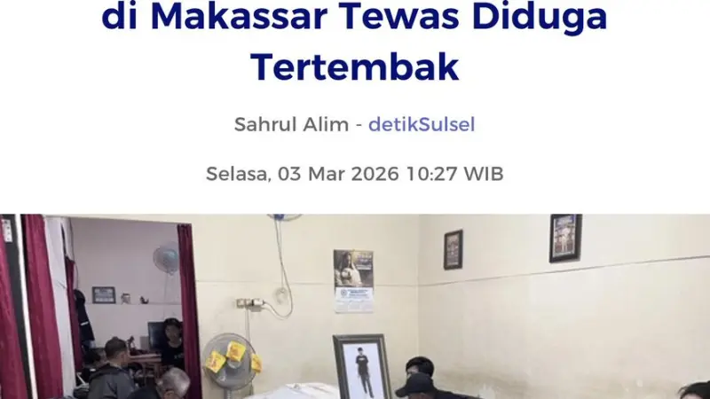 Tragedi Makassar: Remaja Tewas Diduga Tertembak Saat Perang Senjata Mainan