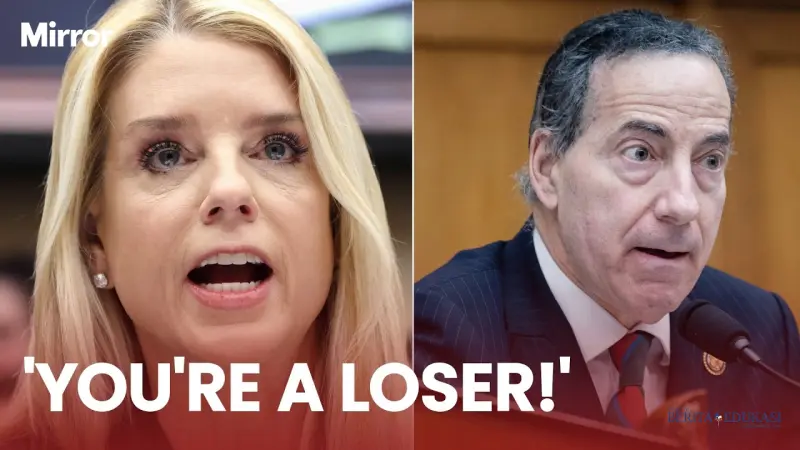 Pam Bondi Hantam Demokrat: “Pengacara Pecundang” Soal Pusaran Kasus Epstein