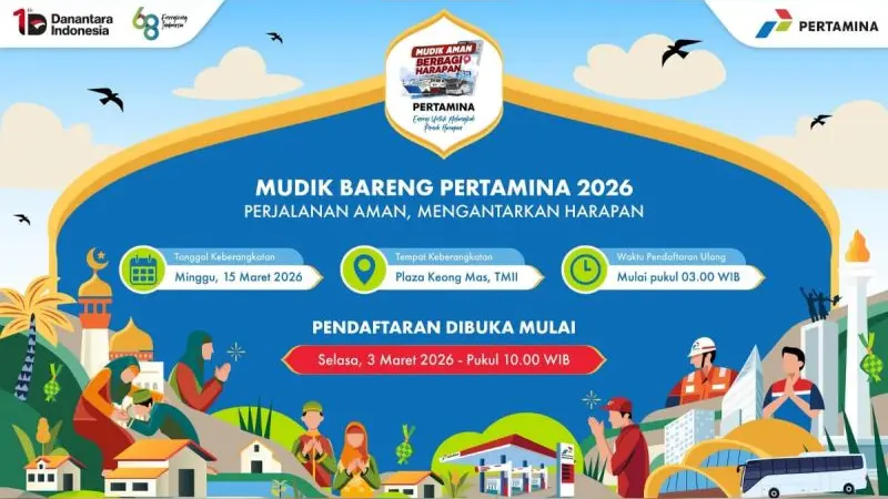 Pertamina Resmikan Mudik Gratis 2026 pada 3 Maret, Jaminan Arus Balik